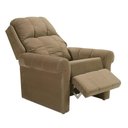Ver imagem 3 de Poltrona Reclinável MH-1216 Estofada sem Massageador Marrom B