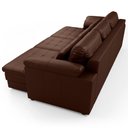 Ver imagem 2 de Sofá Retrátil 4 Lugares para Sala 332cm Dijon Couro Caramelo S07 - Mpozenato