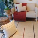 Ver imagem 7 de Tapete Tear Artesanal Design Linhas Caramelo 200 x 300