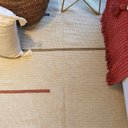 Ver imagem 5 de Tapete Tear Artesanal Design Linhas Caramelo 200 x 300