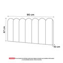 Ver imagem 7 de Painel Cabeceira Cama Box Solteiro Lana 90cm Linho Cinza - Desk Design