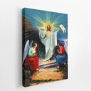 Ver imagem 2 de Quadro Jesus Cristo com Os Anjos Arte Canvas 140x90cm