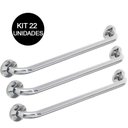 Ver imagem 2 de Alça de Apoio para Banheiro Kit 22 Unid. 40cm Inox Barra Idoso Cadeirante Leva pra Malhar Bsl3019