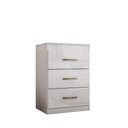 Ver imagem 6 de Cômoda Vitória 61cm 3 Gavetas Linha Cômoda Branco Moval