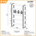 Ver imagem 3 de Estante Industrial Home Office Escritório 5 Prateleiras MDF