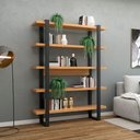 Ver imagem 1 de Estante Industrial Home Office Escritório 5 Prateleiras MDF