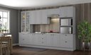 Ver imagem 2 de Cozinha Modulada Americana 16 Cinza - Henn