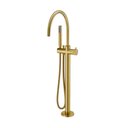 Ver imagem 3 de Misturador Monocomando de Piso para Banheira Docol Mix&match 90015942072 com Ducha Ouro Escovado