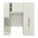 Ver imagem 2 de Quarto Modulado Seletto 5 Portas 6 Gavetas MDP Areia Móveis Henn