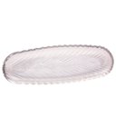 Ver imagem 3 de 2 Pratos Decorativos de Cristal Leaf 39x14x3cm Lyor Travessa Bandeja de Aparador