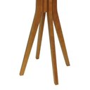 Ver imagem 2 de Mesa Bistrô Sevilha sem Porta sem Gavetas Madeira Maciça e MDF Decorise 80cm Amêndoa