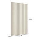 Ver imagem 2 de Painel Ripado Decorativo 160cm X 240cm em Madeira Mdf Cor:luna