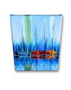 Ver imagem 6 de Mini Quadro Decorativo de Barcos Pintados a Mão em Acrílico Medindo 30x25cm