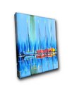 Ver imagem 3 de Mini Quadro Decorativo de Barcos Pintados a Mão em Acrílico Medindo 30x25cm