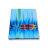 Mini Quadro Decorativo de Barcos Pintados a Mão em Acrílico Medindo 30x25cm - 4