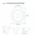 Ver imagem 5 de Assento Sanitário Tampa de Vaso Convencional Oval Branco Decorado com Borboleta - Borboleta Azul