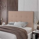 Ver imagem 2 de Cabeceira Cama Box Casal King Size Luana 193cm Linho Bege - Abmaza