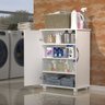 Carrinho Auxiliar Utensílios Cozinha Base Organizadora 2 Portas - 3