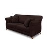 Sofá 3 Lugares Pé de Madeira Julieta 220 Cm Suede Café S04 - D'rossi - 1