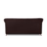 Sofá 3 Lugares Pé de Madeira Julieta 220 Cm Suede Café S04 - D'rossi - 3