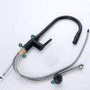 Ver imagem 4 de Torneira Extensivel Gourmet Cozinha Pia Mesa Bancada Ducha Articulada Dois Jatos Monocomando Agua Qu