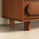 Ver mais imagens de Cômoda Vertical Madeira 5 Gavetas Organizadora Alta 80 cm Castanho Dakin
