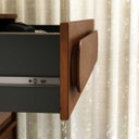 Ver imagem 5 de Cômoda Vertical Madeira 5 Gavetas Organizadora Alta 80 cm Castanho Dakin