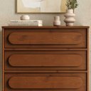 Ver imagem 6 de Cômoda Vertical Madeira 5 Gavetas Organizadora Alta 80 cm Castanho Dakin