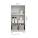 Ver imagem 3 de Armário de Lavanderia Multiuso com 2 Portas 60,5cm Multimóveis CR30066 Branco