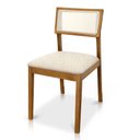 Ver imagem 1 de Cadeira de Jantar e Living Millie com Tela Natural Estofada Bouclê - Desk Design