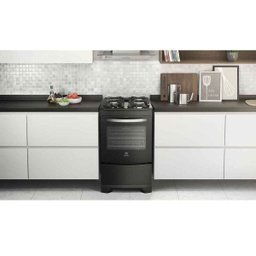 Fogão de Piso 4 Bocas Electrolux Preto Bivolt 52Lpv - 6