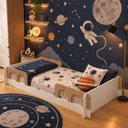 Ver mais imagens de Cama Infantil Montessoriana Solteiro Foguete