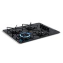 Ver imagem 1 de Cooktop À Gás Megachama Midea 4 Bocas Vidro Preto Bivolt Md-gv40aapb