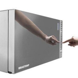 Micro-ondas Brastemp Espelhado Inox 32l 127v Bms45cr - 4 Micro-ondas Brastemp Espelhado Inox 32l 127v Bms45cr - 4