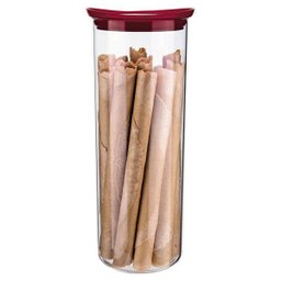 Conjunto Pote Vidro Slim Com Tampa 3 Peças Vdr6989-3 - 3