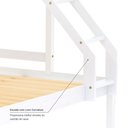 Ver imagem 6 de Beliche com Cama Casal Dreams Madeira Maciça Branco Megamobilia