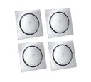 Ver imagem 1 de Kit Ralo Com Quatro Unid. Para Banheiro Inox Click 15x15 Cm