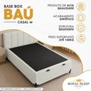 Ver imagem 2 de Cama Box com Baú Casal Royal Sleep Tecido Sintético Branco