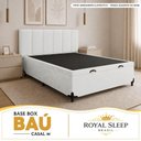 Ver imagem 6 de Cama Box com Baú Casal Royal Sleep Tecido Sintético Branco
