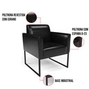 Ver imagem 6 de Kit 2 Poltronas Base Industrial Preto Marisa Corano Preto D03 - D'Rossi