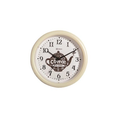 Relógio Parede 22cm Silencioso Marfim Cozinha Herweg 660061s