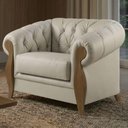 Ver imagem 2 de Poltrona Decorativa Capitone Milano Pes Madeira Courino Tcs 725 Moll