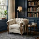 Ver imagem 6 de Poltrona Decorativa Capitone Milano Pes Madeira Courino Tcs 725 Moll
