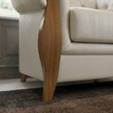 Ver mais imagens de Poltrona Decorativa Capitone Milano Pes Madeira Courino Tcs 725 Moll
