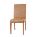 Ver imagem 4 de Cadeira Sabrina Base Fixa de Madeira Maciça com Puxador e Metalassê Courino Lá Paz