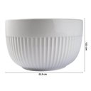 Ver imagem 3 de Conjunto Tigela Grande 2990ml e Bowl 630ml Branco Canelado Assar e Servir Germer Cozinha