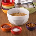 Ver imagem 6 de Conjunto Tigela Grande 2990ml e Bowl 630ml Branco Canelado Assar e Servir Germer Cozinha