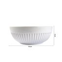 Ver imagem 2 de Conjunto Tigela Grande 2990ml e Bowl 630ml Branco Canelado Assar e Servir Germer Cozinha