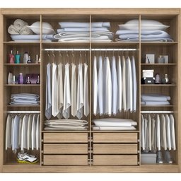 Guarda Roupa Casal Valencia 6 Portas 6 Gav C/ Esp Teka Madrid - 4