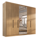 Ver imagem 6 de Guarda-Roupa Casal Valencia 6 Portas 6 Gavetas com Espelho